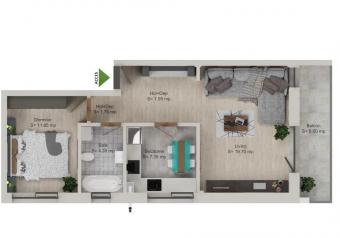 Vanzare apartament 2 camere Grigorescu suprafata: 53 mp suprafata balcon: 7 mp suprafata teren: 0.00 mp