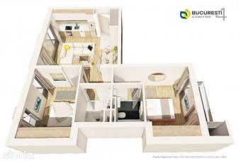 Vanzare apartament 3 camere Marasti suprafata: 73 mp suprafata balcon: 10 mp suprafata teren: 0.00 mp