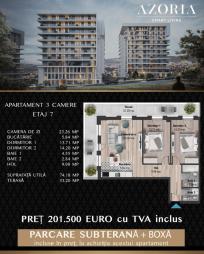 Vanzare apartament 3 camere Zorilor suprafata: 74 mp suprafata balcon: 33 mp suprafata teren: 0.00 mp