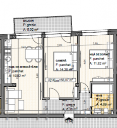 Vanzare  apartament 3 camere . suprafata: 56 mp suprafata balcon: 6 mp suprafata teren: 0.00 mp